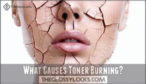 what causes toner burning