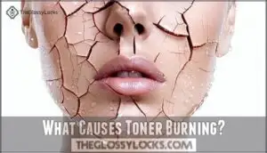 what causes toner burning