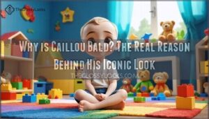 why is caillou bald