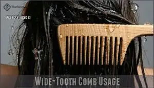 wide-tooth comb usage