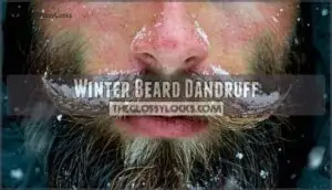 winter beard dandruff