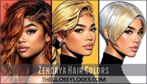 zendaya hair colors