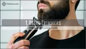 1. using trimmers 1. using trimmers