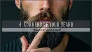 4. corners of your beard 4. corners of your beard
