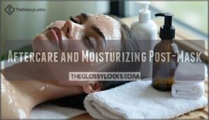 aftercare and moisturizing post-mask