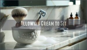allowing cream to sit