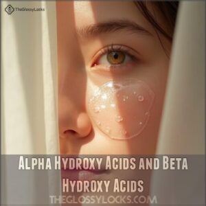 alpha hydroxy acids and beta hydroxy acids