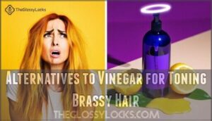 alternatives to vinegar for toning brassy hair