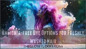 ammonia-free dye options for freshly washed hair