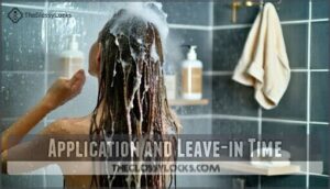 application and leave-in time