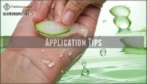 application tips
