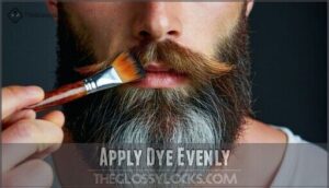 apply dye evenly