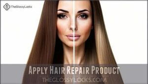 apply hair repair product