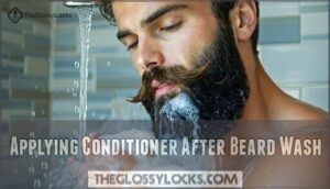 applying conditioner after beard wash