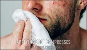 applying cool compresses