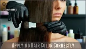 applying hair color correctly