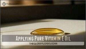 applying pure vitamin e oil