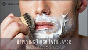 applying thick even layer