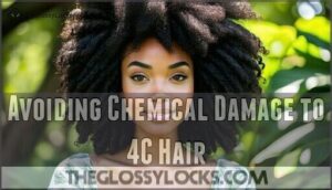 avoiding chemical damage to 4c hair