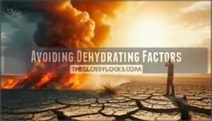 avoiding dehydrating factors avoiding dehydrating factors