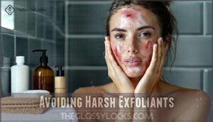 avoiding harsh exfoliants