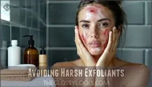 avoiding harsh exfoliants
