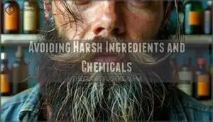 avoiding harsh ingredients and chemicals