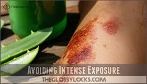 avoiding intense exposure avoiding intense exposure