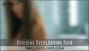 avoiding overloading hair