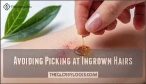 avoiding picking at ingrown hairs avoiding picking at ingrown hairs