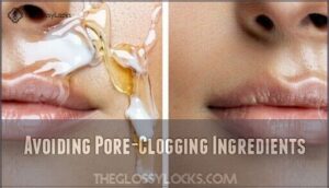 avoiding pore-clogging ingredients
