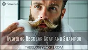 avoiding regular soap and shampoo