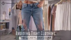 avoiding tight clothing