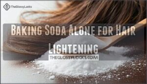baking soda alone for hair lightening