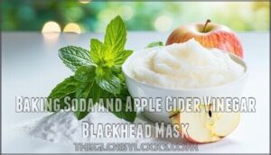 baking soda and apple cider vinegar blackhead mask