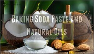 baking soda paste and natural oils