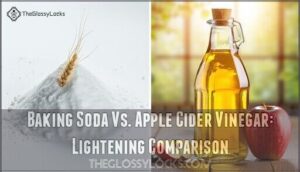baking soda vs. apple cider vinegar: lightening comparison