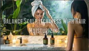 balance scalp itchiness with hair moisturizing