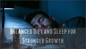 balanced diet and sleep for stronger growth