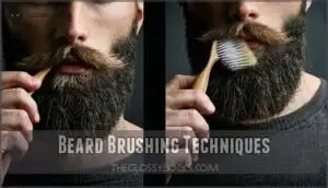 beard brushing techniques