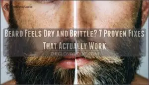 beard feels dry and brittle