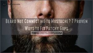 beard not connecting to mustache