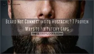 beard not connecting to mustache