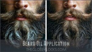 beard oil application