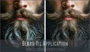 beard oil application