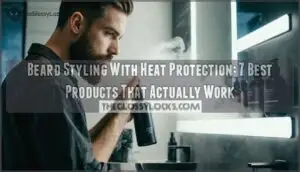 beard styling with heat protection