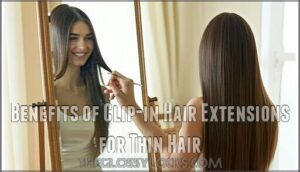 benefits of clip-in hair extensions for thin hair