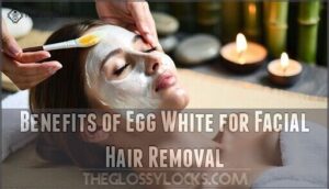 benefits of egg white for facial hair removal