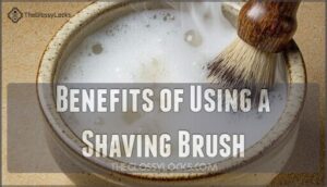 benefits of using a shaving brush