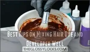 best tips on mixing hair dye and developer well